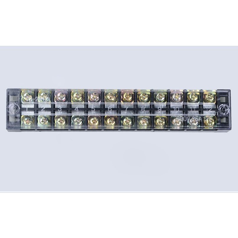 Domino khối đen đấu dây 3P, 4P, 6P, 12P loại 15A, 25A