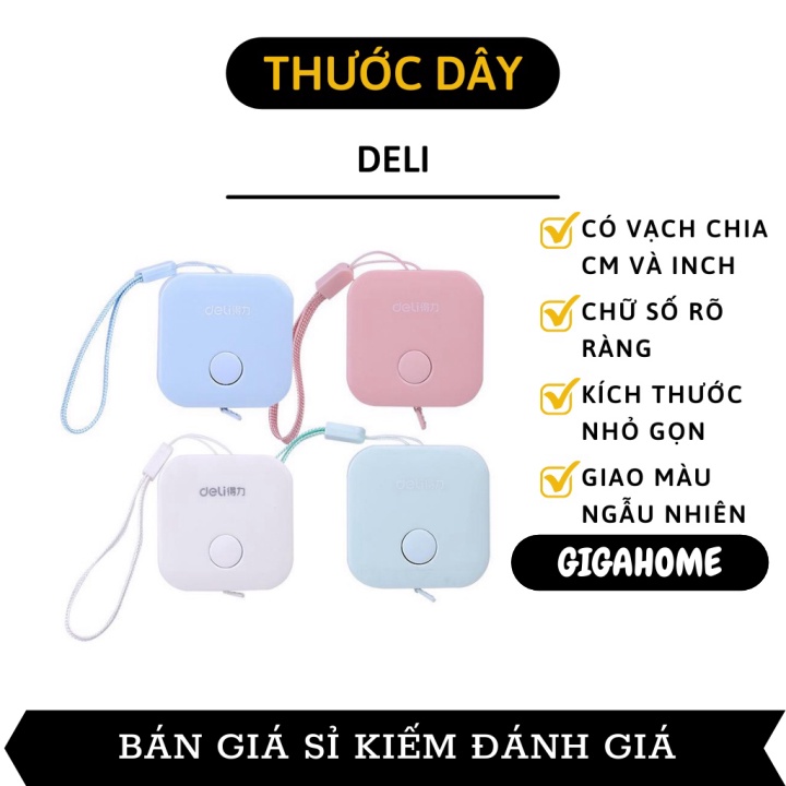 Cuộn thước dây mini GIÁ VỐN]Cuộn thước đo nhỏ gọn tiện lợi 1m5 có nút bấm thu dây tiện lợi 8501