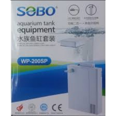 Bộ hộp lọc và đèn kẹp 2 trong 1 cho bể cá SOBO WP 200sp