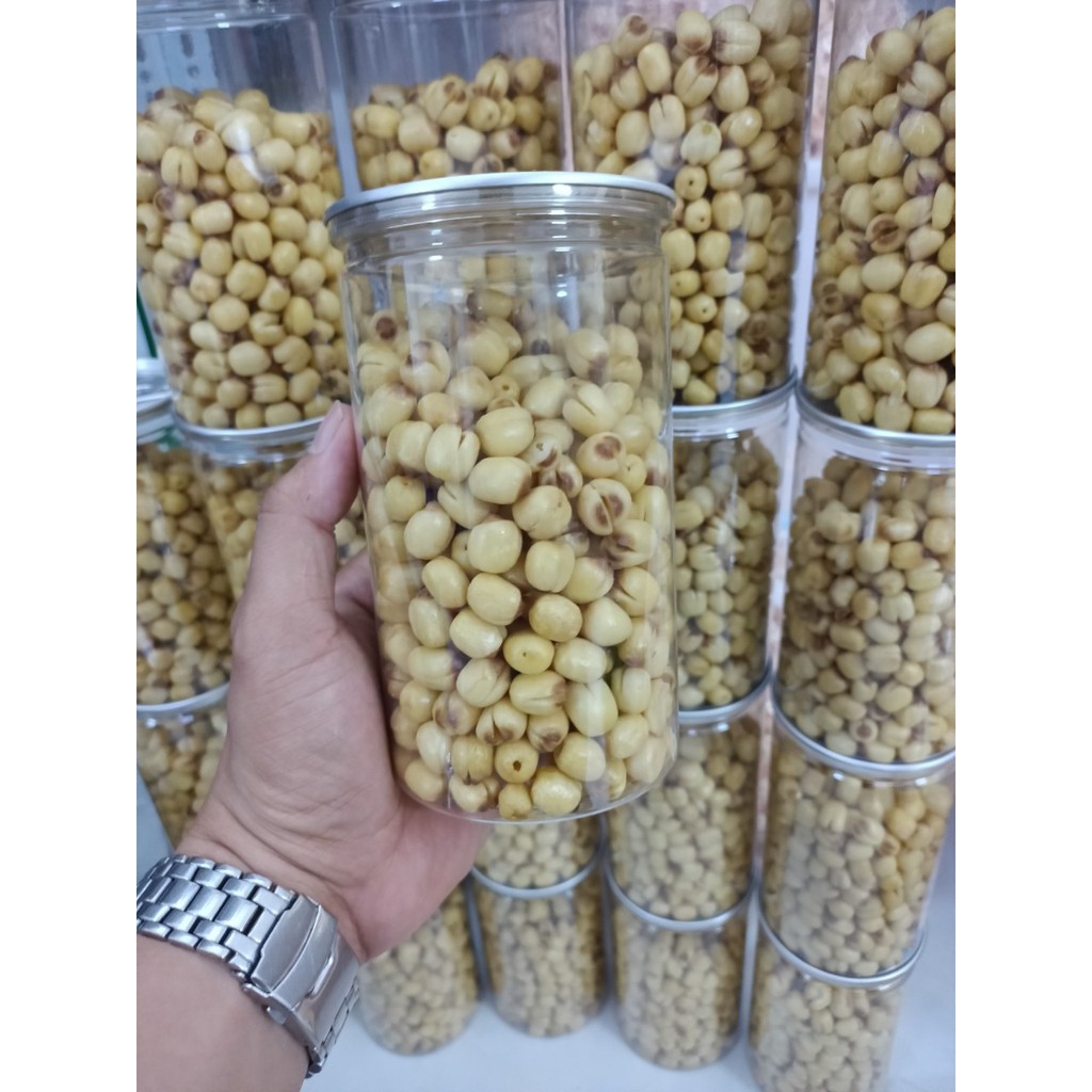 400gr sen sấy xuất khẩu đồng tháp lon pet | hạt sen sấy giòn|