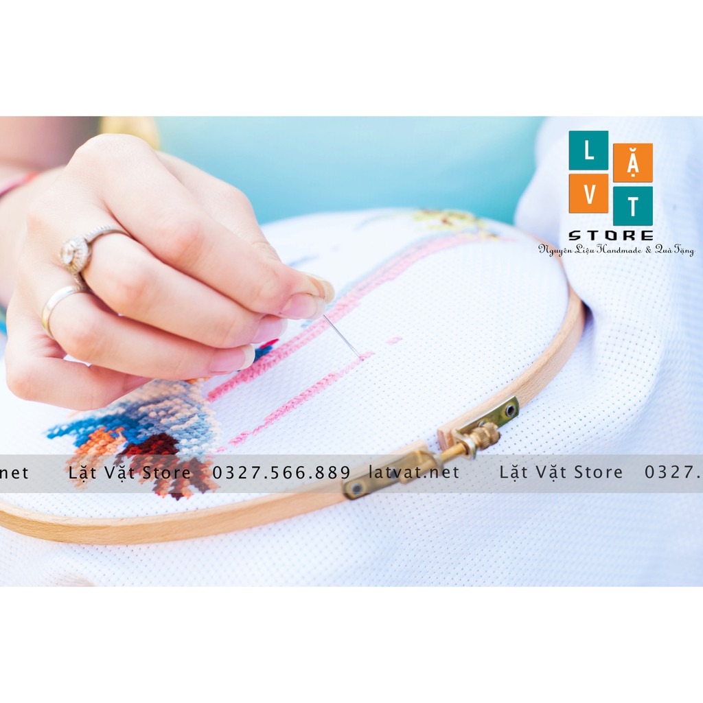 Set chỉ thêu 50-100 màu ngẫu nhiên, sợi chỉ cao cấp màu sắc chân thực