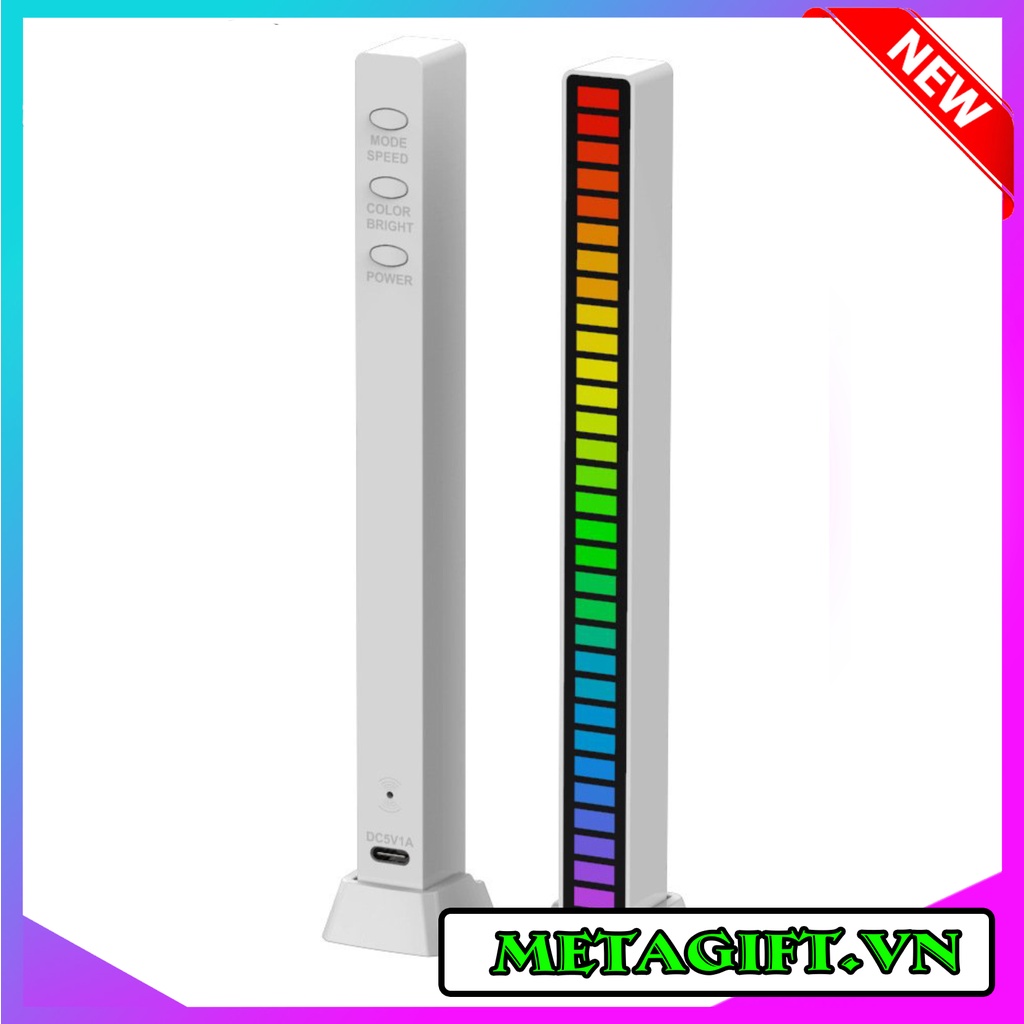 THANH ĐÈN LED D08-RGB CẢM ỨNG ÂM THANH, TÍCH HỢP MICRO THU ÂM VÀ NHẤP NHÁY THEO NHẠC