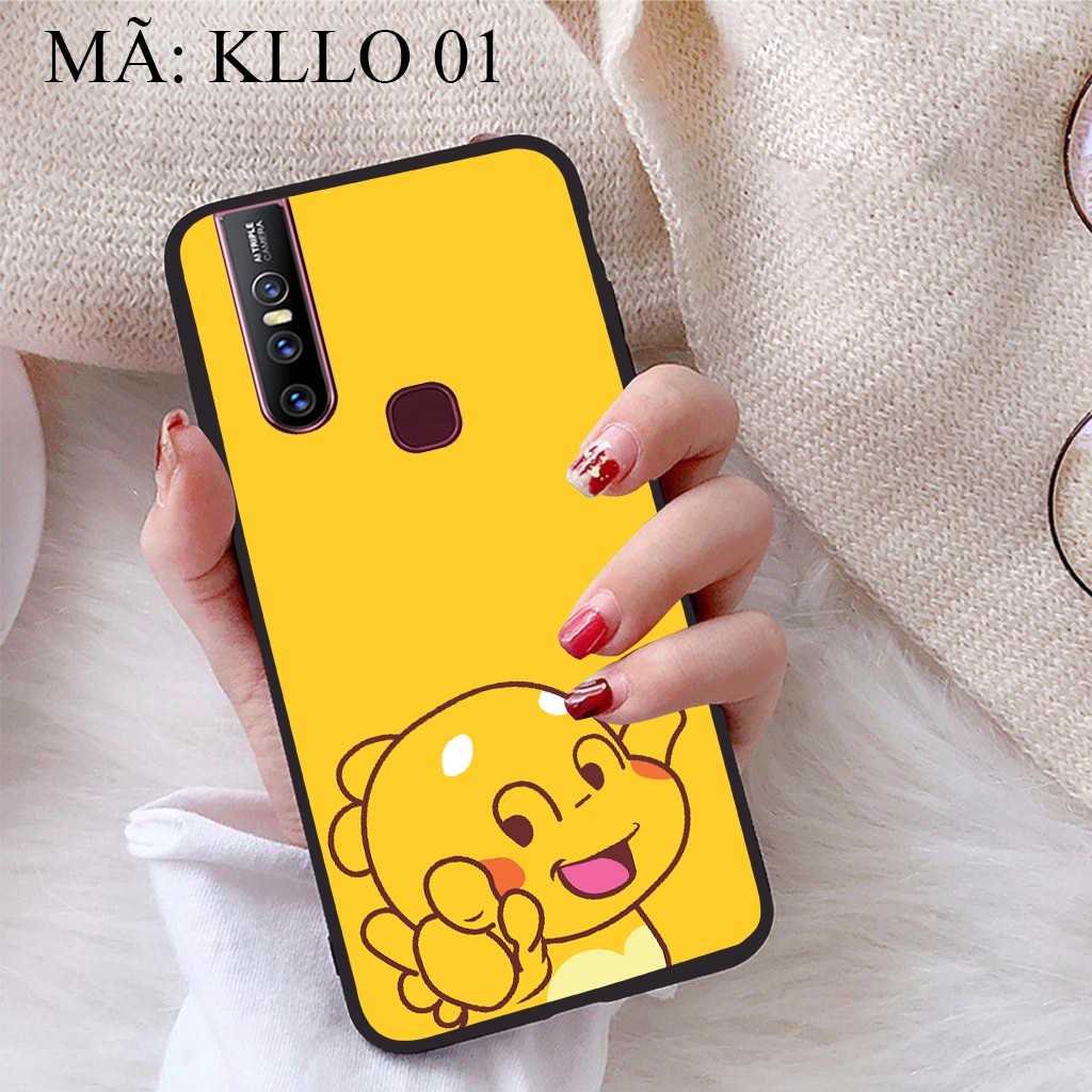 Ốp lưng Vivo V15 viền dẻo TPU BST Khủng Long Lai Ong