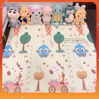 MẸ VÀ BÉ -  Thảm xốp cho bé XPE gấp gọn tấm lót trải sàn 2 mặt chống thấm chống trơn hàn quốc phủ silicon 1m8 * 2m