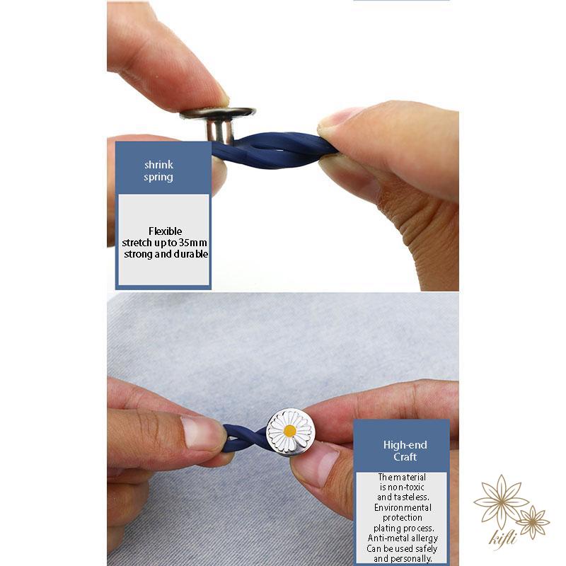 Nút nới rộng lưng quần jean không cần may tiện dụng