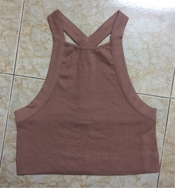 Áo Croptop Free People Xuất Xịn BigSize Nâu & Vàng Size L XL ( Có Sẵn )