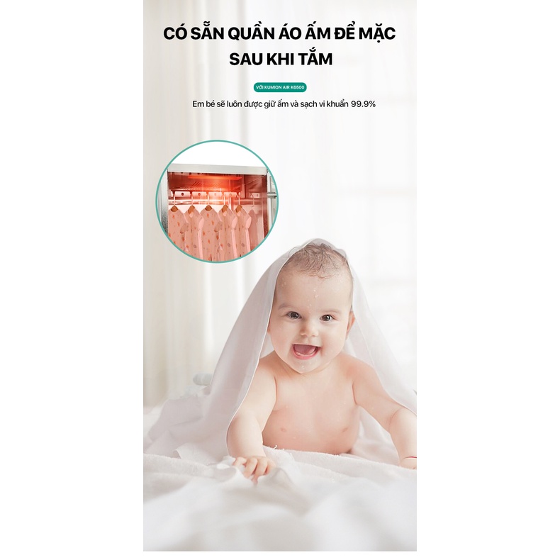 Tủ chăm sóc áo quần thông minh Kumion AIR K6500 Black - Chính Hãng - Miễn Phí Giao Hàng