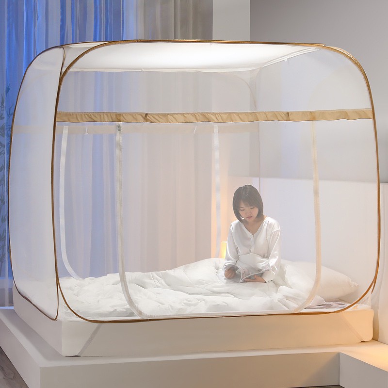 Màn chụp tự bung đỉnh vuông không chân viền cao cấp
