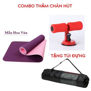 THẢM YOGA CHỐNG TRƯỢT 💎FREESHIP💎 TPE CAO CẤP TẶNG KÈM TÚI ĐỰNG [giao nhanh 2h]