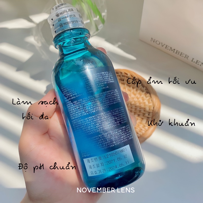 Nước Ngâm NIX CARE hãng OLENS Cấp Ẩm Và Cân Bằng pH Cho Kính Áp Tròng