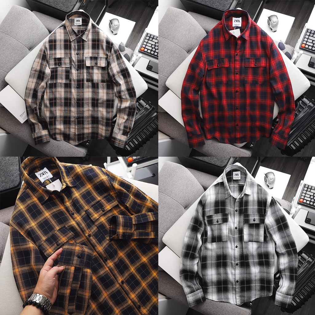 (ẢNH THẬT + FREESHIP) ÁO FLANNEL NAM VNXK