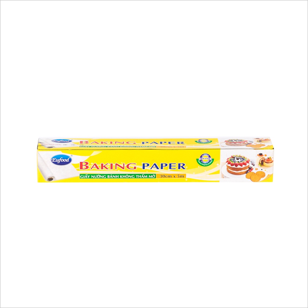 Giấy Nến Eufood 30cm x 5m/Giấy Nướng Bánh Không Thấm Mỡ