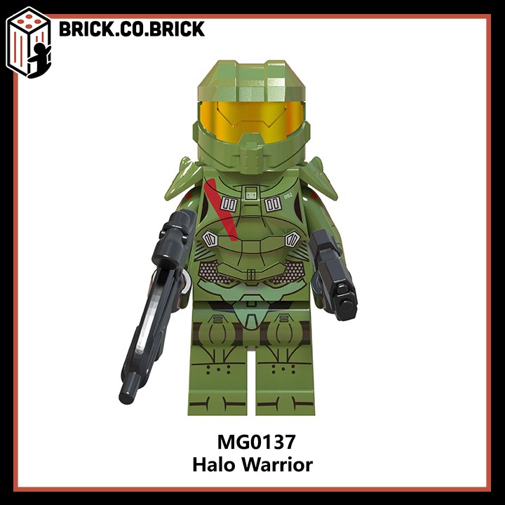 MG0131-0138 - Minifigures các nhân vật Halo Spartan tuyệt đẹp - Đồ chơi Lắp ghép Xếp hình Mô hình Mini EndGame