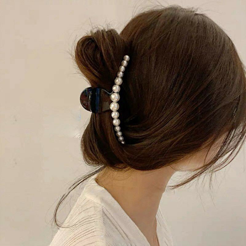 Kẹp Tóc Đính Ngọc Trai Giả Phong Cách Hàn Quốc