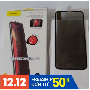 (Giảm Giá Cực Sốc)Miếng dán kính cường lực chống nhìn trộm hiệu Baseus cho iPhone X/xs chính hãng-Linh Kiện Siêu Rẻ VN