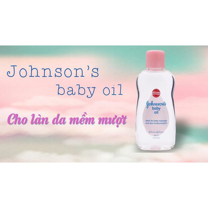 Dầu dưỡng ẩm Johnson’s baby oil