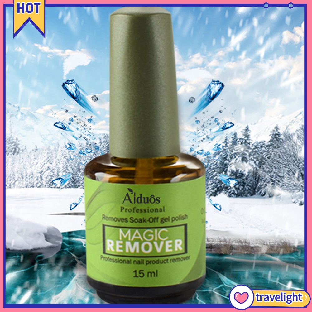 (Travelight) Nước tẩy sơn móng gel UV acrylic 8/15ml Aiduos