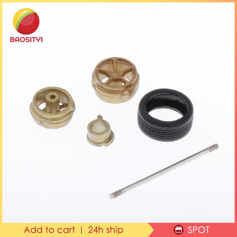 Bộ 4 Bánh Xe Cao Su Tỉ Lệ 1:64 Cho Tomica Hotwheels