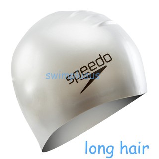 Mũ bơi silicone Plain Flat Spee do ( Long hair )