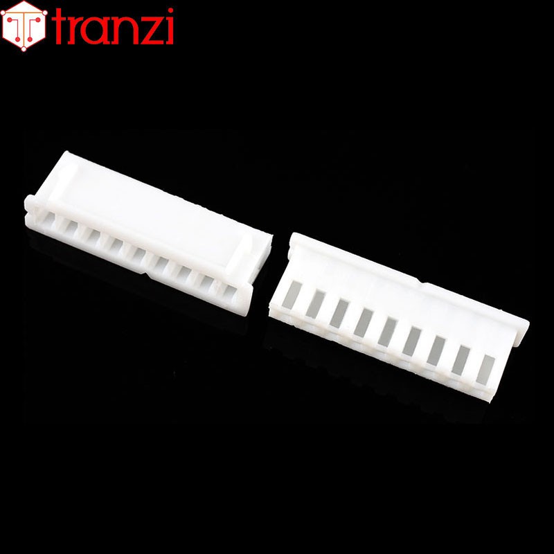 Vỏ header 2.54mm XH2.54 9P 8mm trắng - túi 50 cái