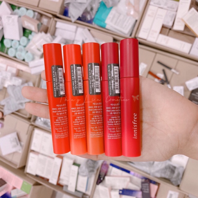 son kem lì innisfree vivid cotton ink 2020