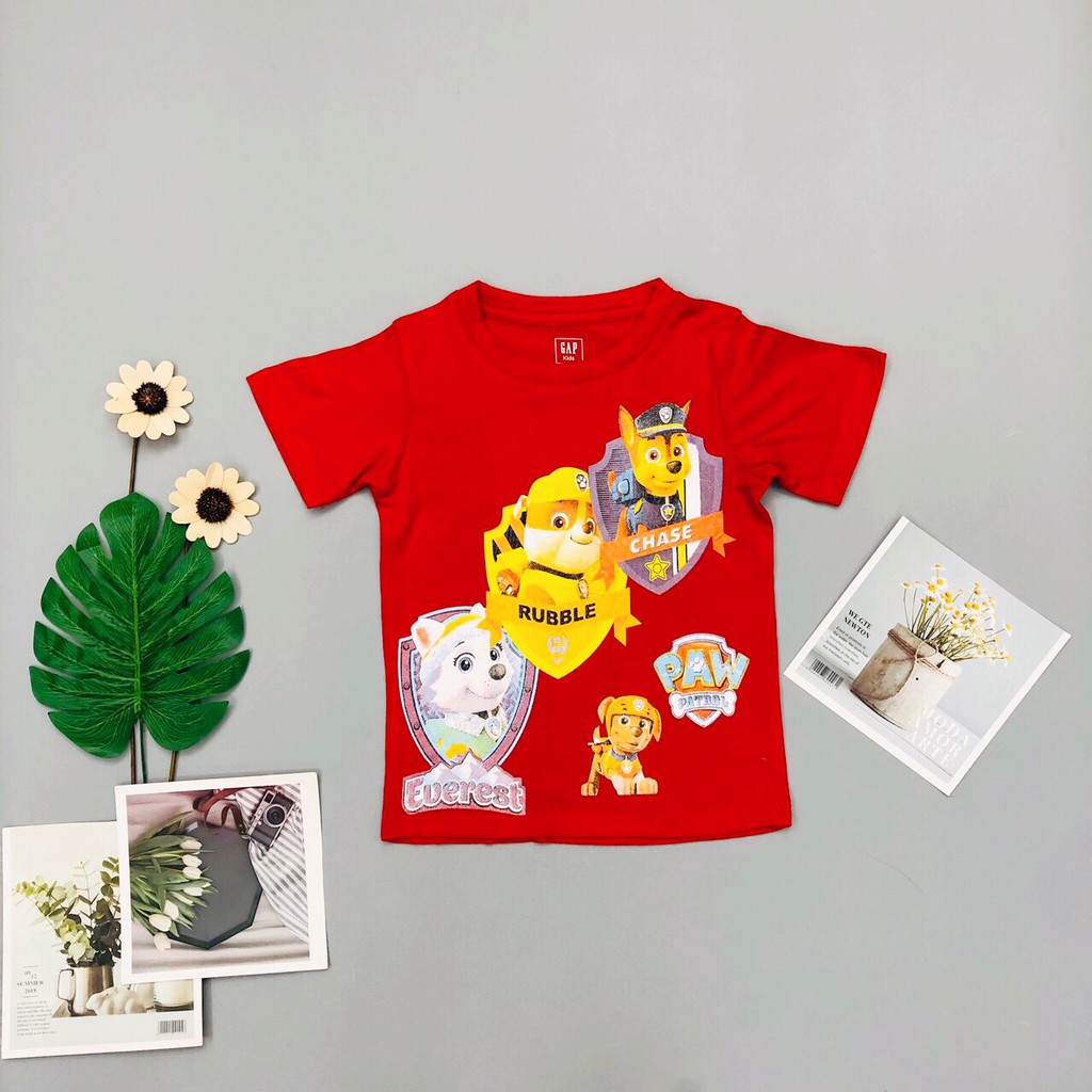 Áo thun bé trai, áo phông cho bé trai chất cotton nhiều màu, size 1-5 tuổi - SUNKIDS