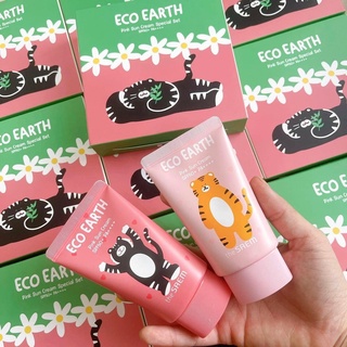 Kem chống nắng The Saem Eco Earth Pink Sun Cream Special Set SPF50+PA+++ (mẫu mới 2022)