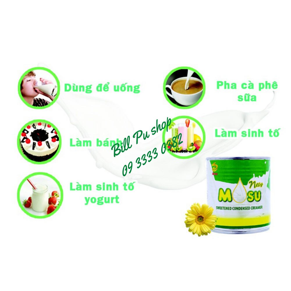 Sữa đặc có đường MOSU 1kg - Nhập khẩu Malaysia [Date 2022]