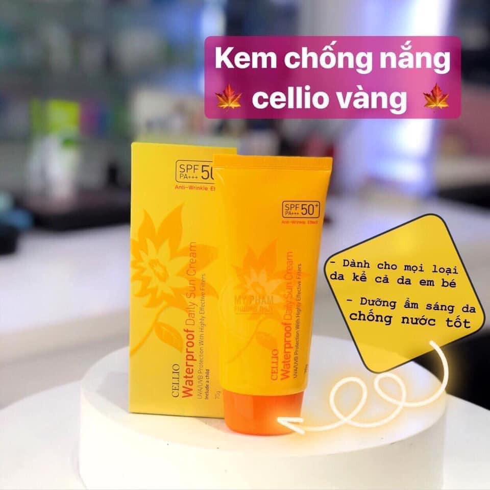 Kem Chống Nắng Cellio SPF 50PA+ 70g