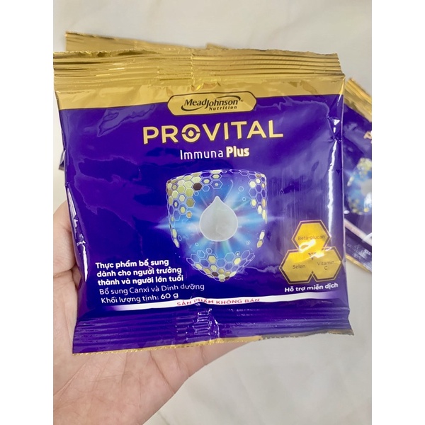 Sữa cho người trưởng thành và người lớn tuổi Provital dạng gói 60g giúp tăng cường hệ miễn dịch