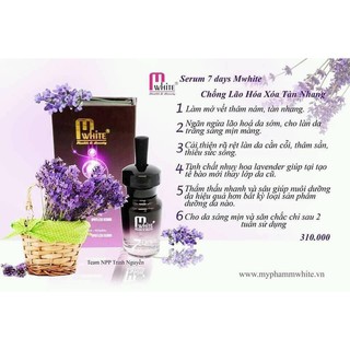 SERUM PHỤC HỒI DA 7DAYS MWHITE