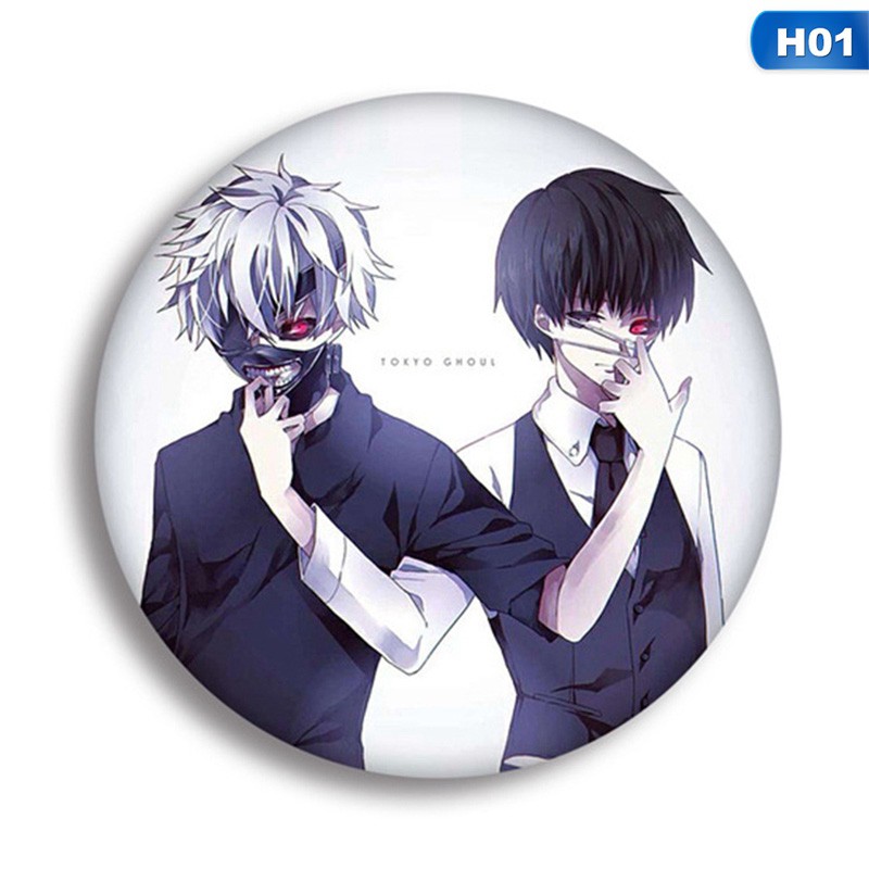 Set 2 Huy Hiệu Cài Áo Kim Loại Hình Tokyo Ghoul