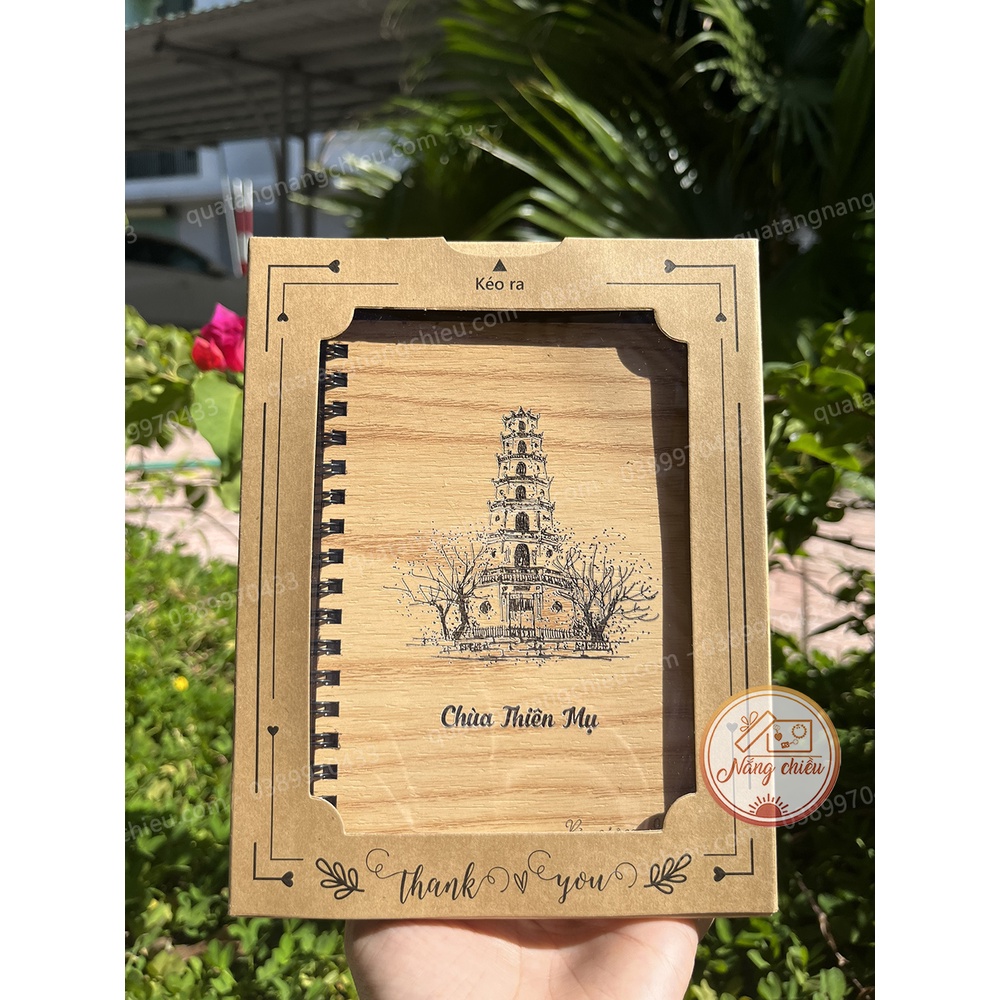 Sổ tay quà lưu niệm các di tích, danh lam thắng cảnh ở Huế, Chùa Thiên Mụ, Ngọ Môn, Phu văn lâu, cổng trường quốc học