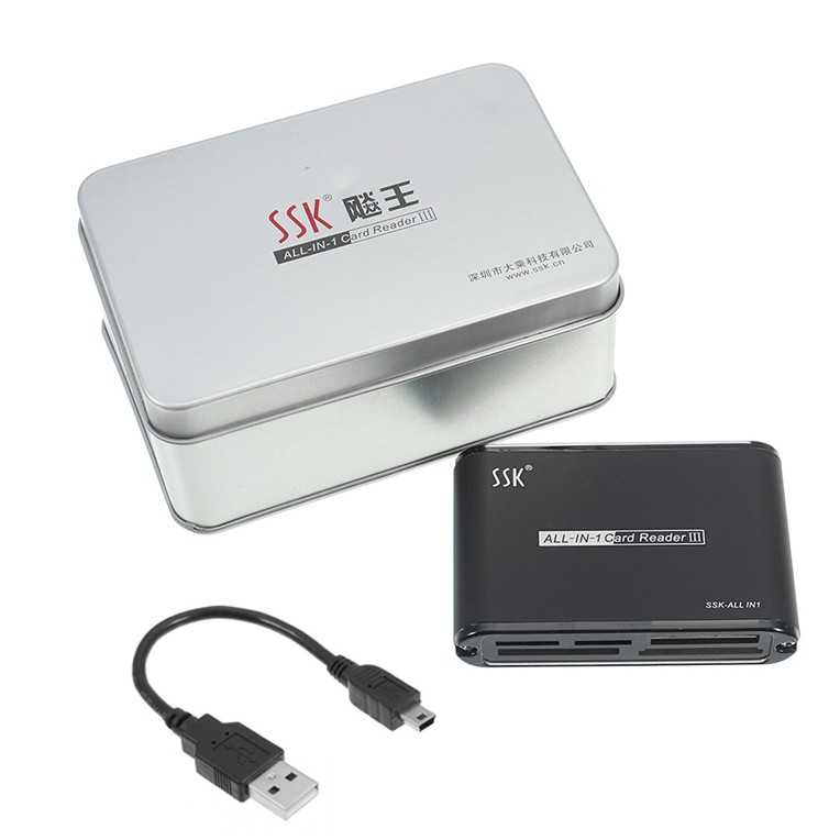 Đầu đọc thẻ đa năng SSK All In 1 Card Reader III