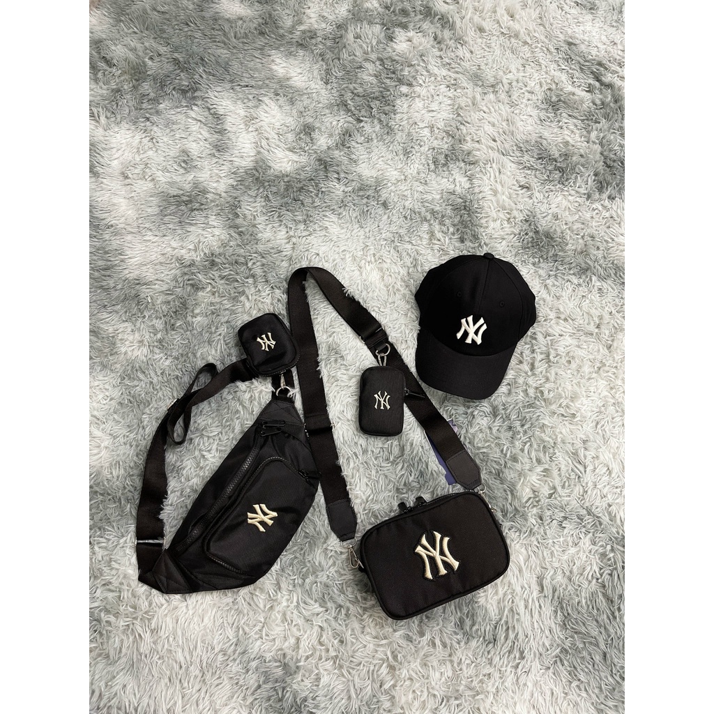 Túi Bao Tử MLB Logo Jacquard Mini Crossbody Bag B413