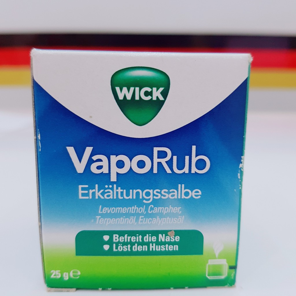 Gm store- Dầu bôi Wick VapoRub giảm ho, cảm lạnh cho bé 25g