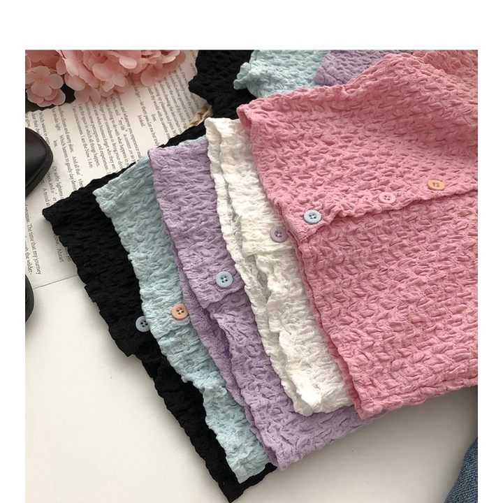 Áo croptop cúc color