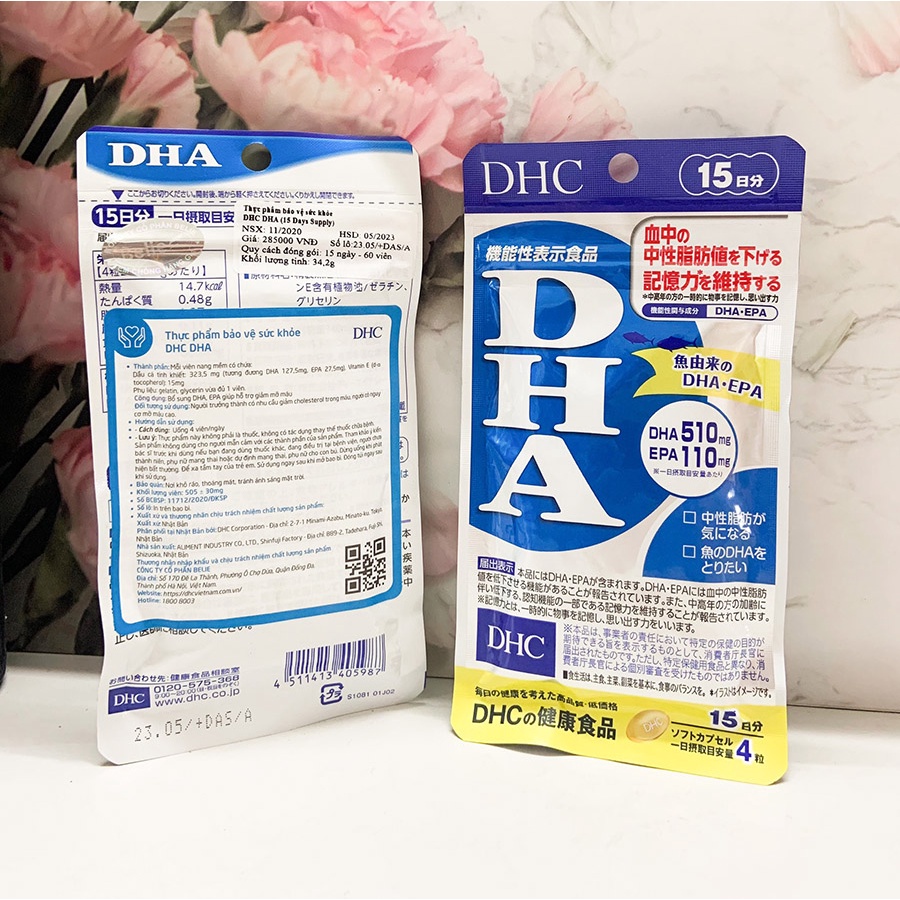 Viên uống bổ não Nhật Bản DHC bổ sung DHA tăng cường trí nhớ Gói 15 ngày/ 30 ngày - Chính Hãng - GoF Store