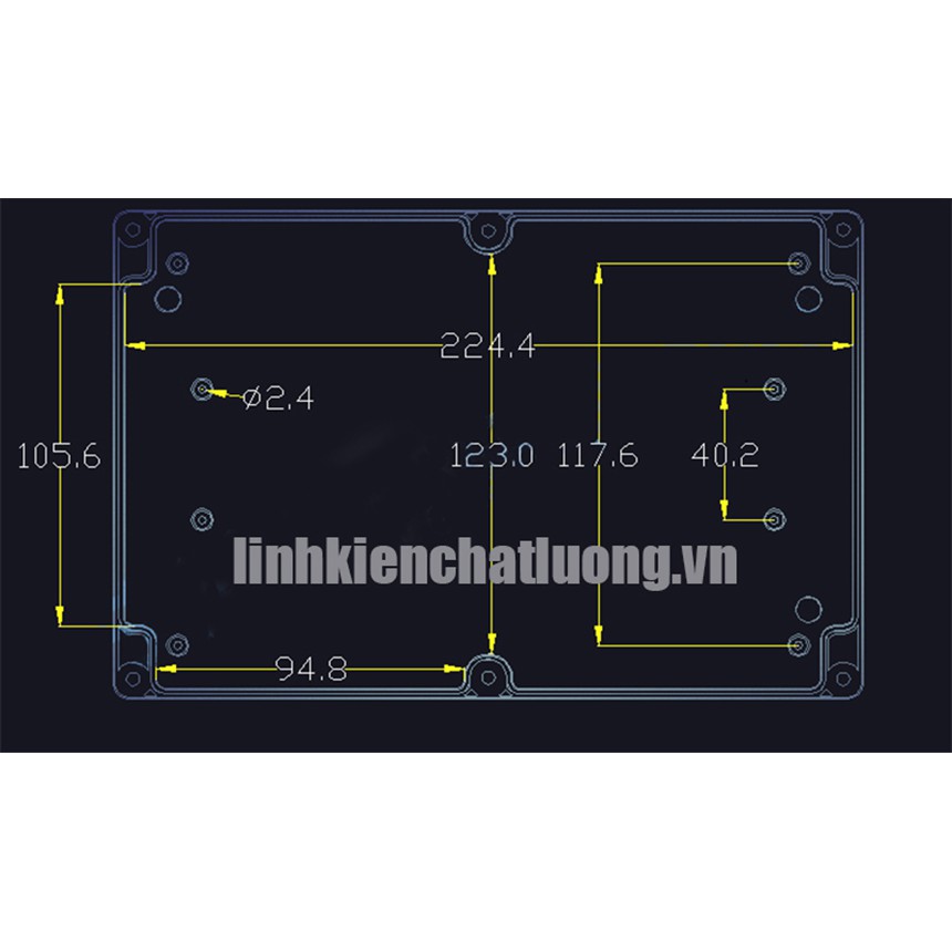 Hộp nhựa 230x150x60mm