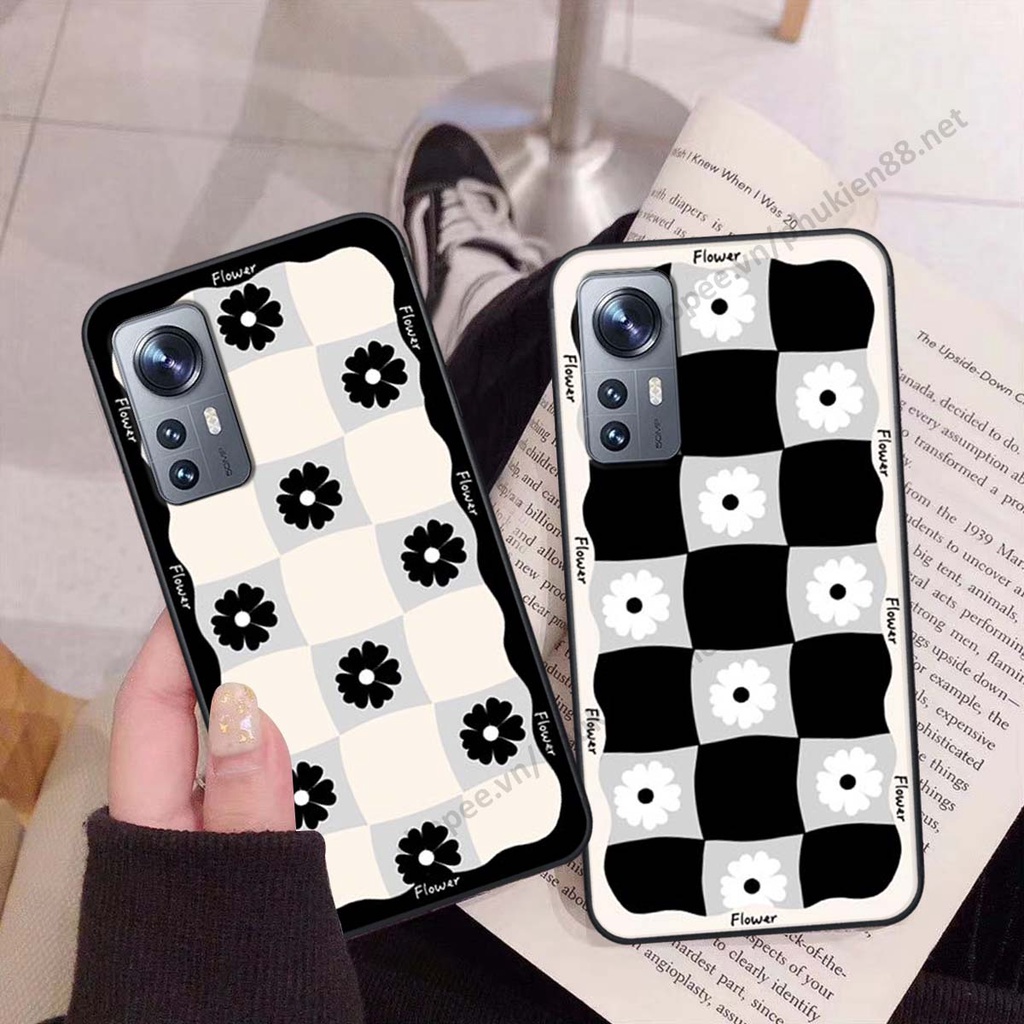 Ốp lưng Xiaomi 12 / Xiaomi 12 Pro ốp điện thoại LineBear, bé tóc xù, hoa siêu đẹp