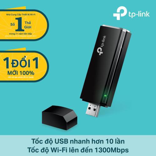 Bộ Thu Phát Wifi Tplink ARCHER T4U Băng Tần Kép Không Dây AC1200 USB 3.0 Tăng Tốc Độ Kết Nối Thiết Bị