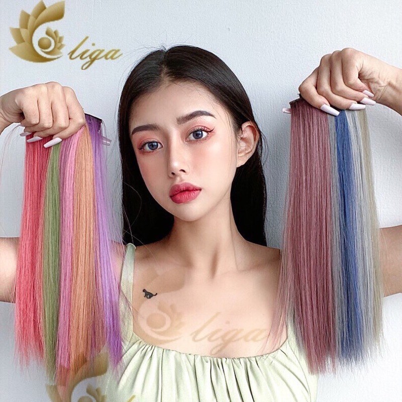 tóc kẹp giả - light nhiều màu - lemon.hair