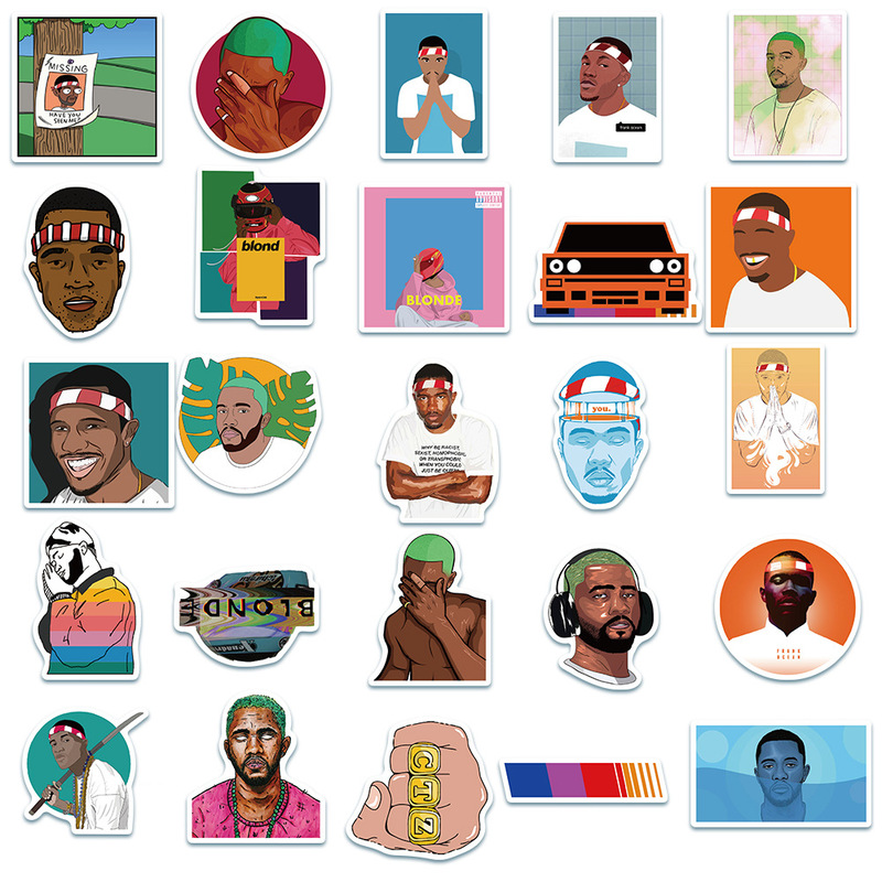 Z&M❀Frank Ocean-Series Stickers❀50Cái/Bộ American R&B Singer Dán chống thấm nước Decal cho đồ chơi
