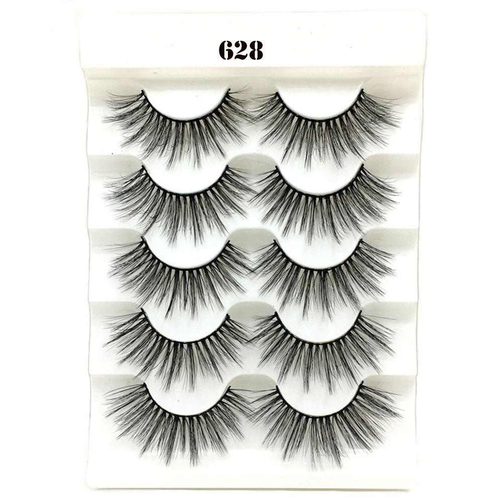 Bộ 5 Cặp Lông Mi Giả BORAG SKONHED 3D Siêu Sáng Dành Cho Nữ