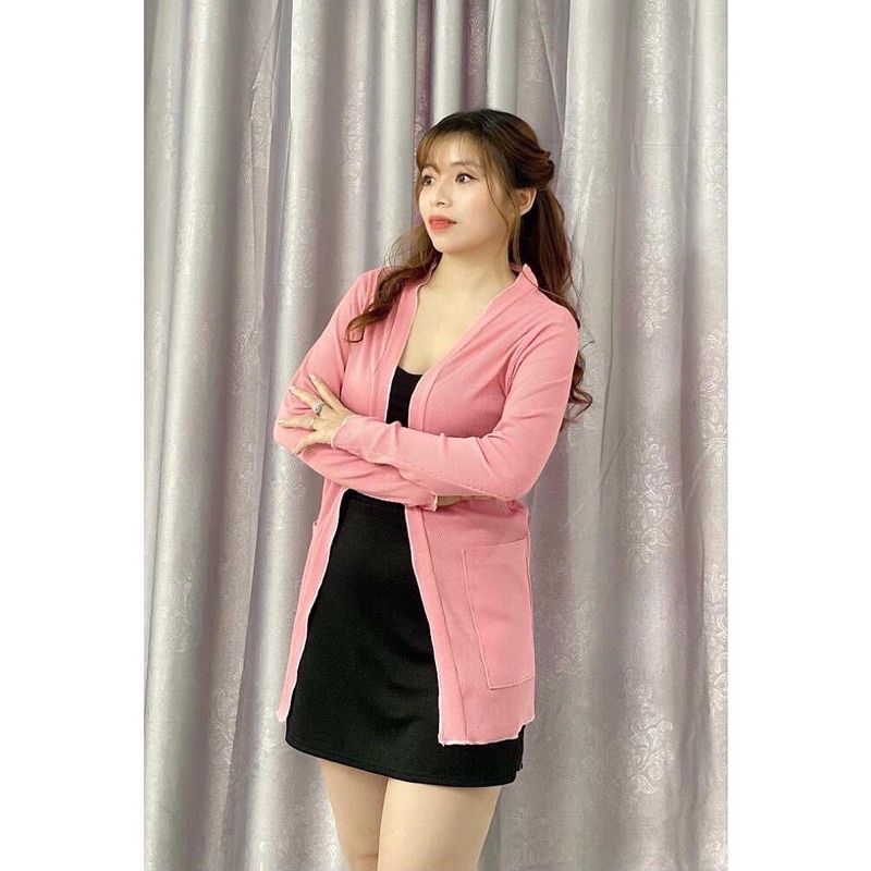 Áo Khoác Cardigan Áo Khoác Len Ngoài Đan Nhẹ ,Thoáng Mặc Cực Mát