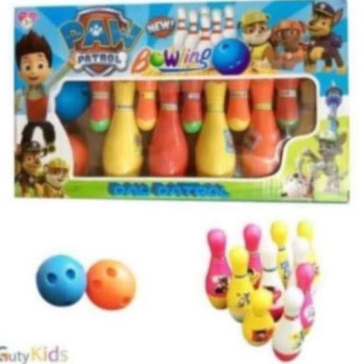 Đồ chơi Bowling Paw Patrol vui nhộn giúp nhận biết màu sắc, rèn luyện tay chân cho bé thỏa sức vui c