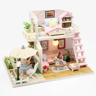 Nhà Búp Bê DIY - Căn Phòng M033 nhỏ (Tặng Keo + mica che bụi )