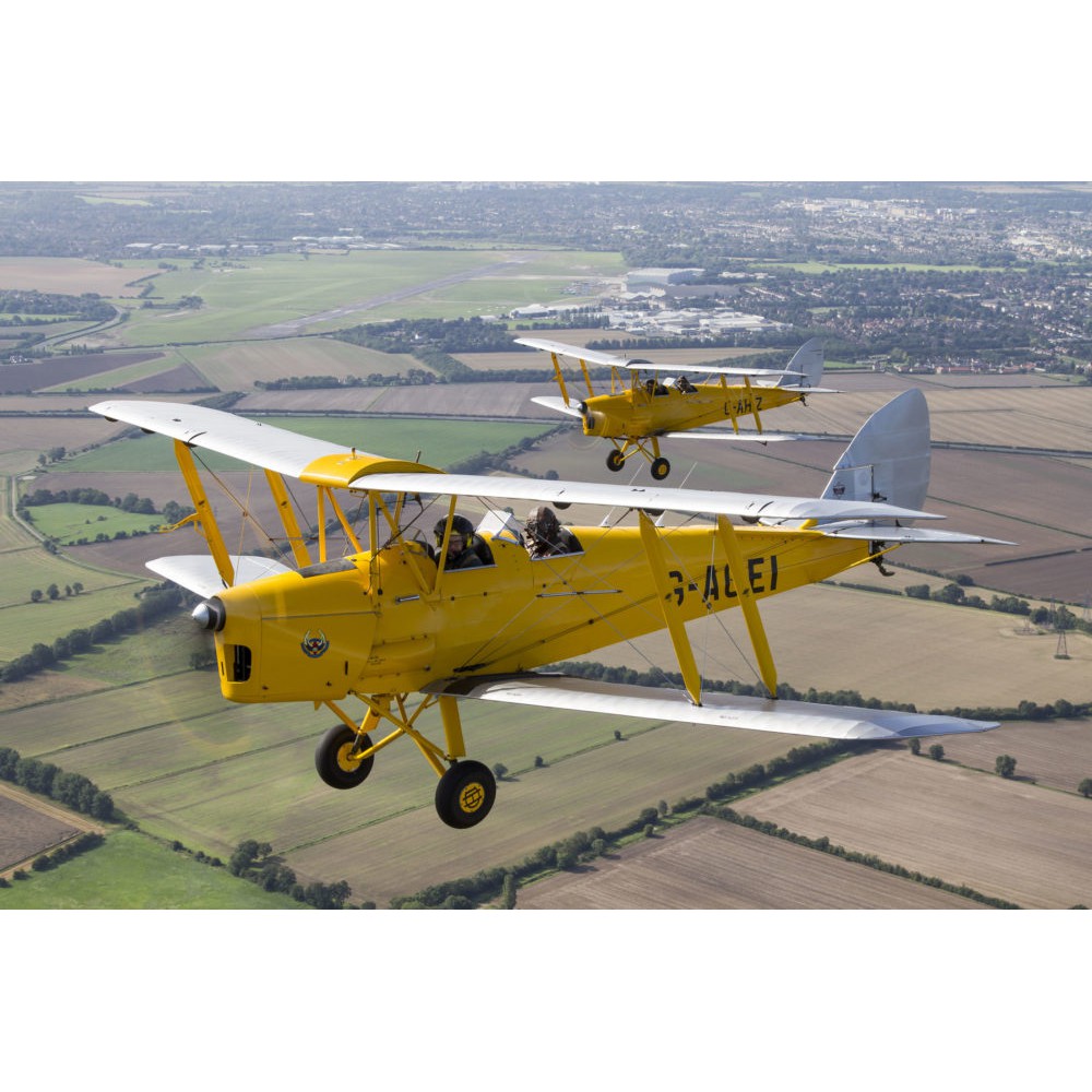 Mô Hình Lắp Ráp 3D Kim Loại Máy Bay Huấn Luyện De Havilland Tiger Moth Không Quân Hoàng Gia Anh [Chưa Lắp]