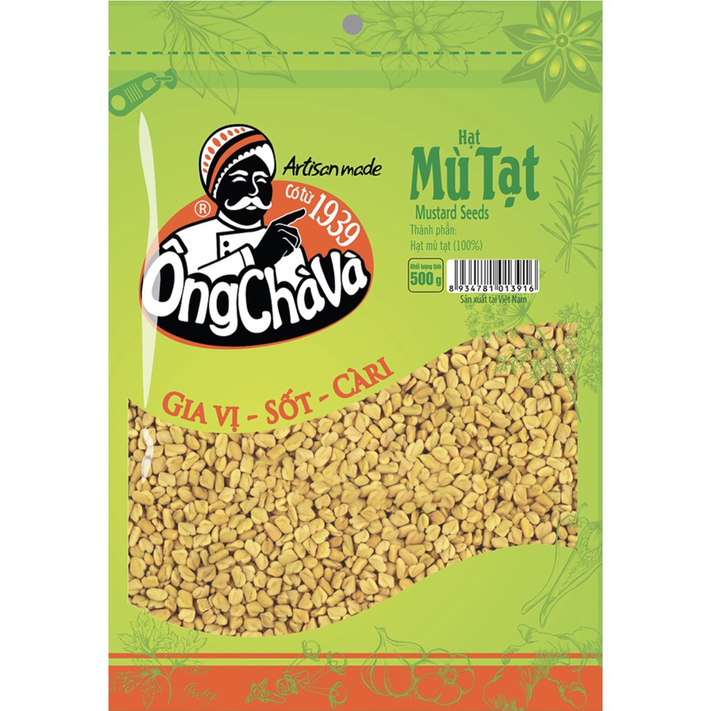 HẠT MÙ TẠT VÀNG Ông Chà Và 500gram (Mustard seed)