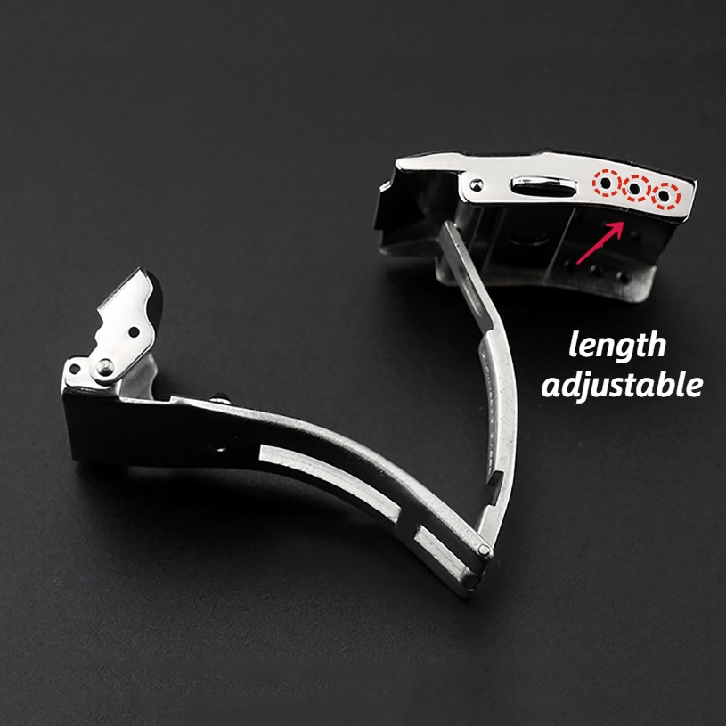 Khóa Gài Bằng Thép Không Gỉ 304 Cho Đồng Hồ Đeo Tay Seiko 18mm 20mm 22mm 24mm